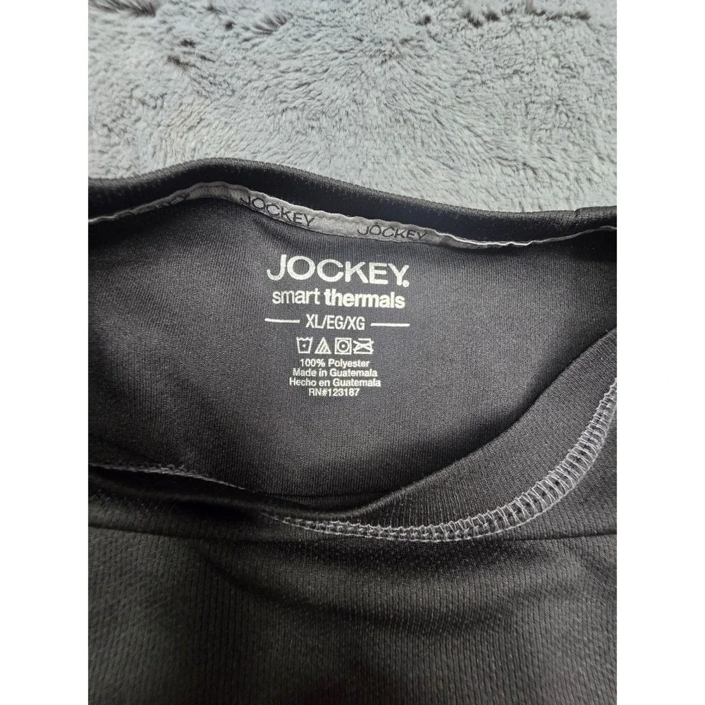 Jockey Smart Thermals Mens XL Charcoal Gray Long Sleeve Base Layer Top 123187